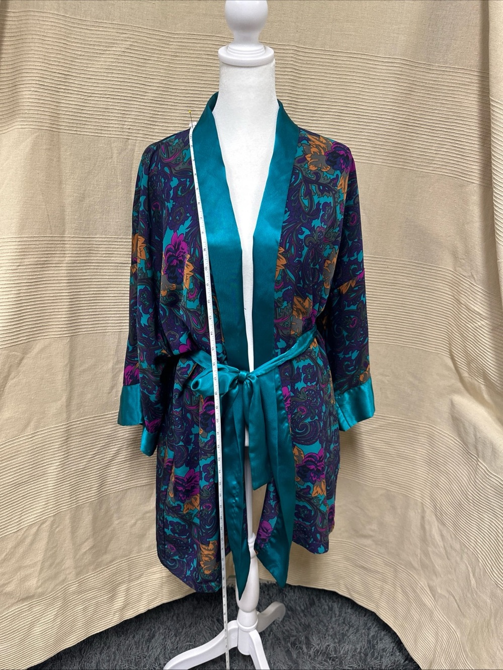 VICTORIAS SECRET Womens Gold Label Vintage Floral Robe with Pockets - One Size